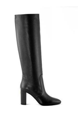 Black Leather Knee-High Boots VIA ROMA 15 | 4552NERO
